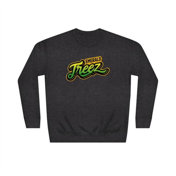 Emerald Treez long-sleeve shirt, gray t-shirt, casual wear, marijuana shop, cannabis dispensary merchandise, OKC
