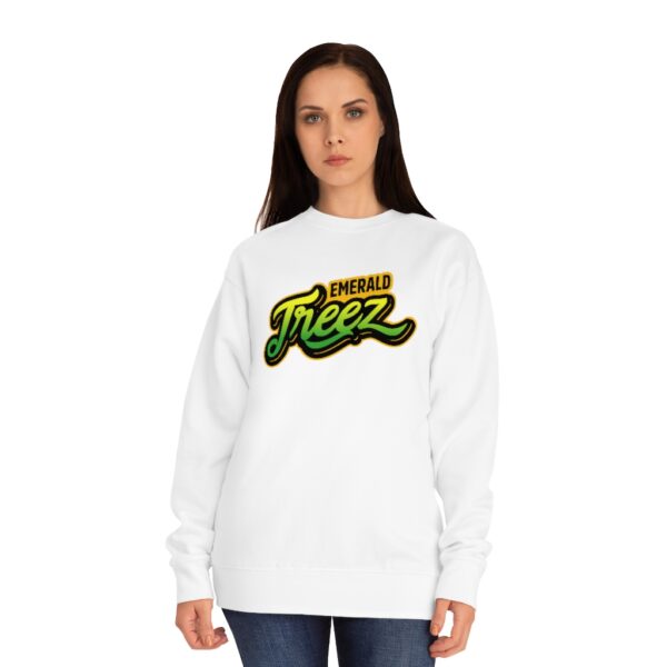 Emerald Treez long-sleeve shirt, white t-shirt, casual wear, marijuana shop, cannabis dispensary merchandise, OKC